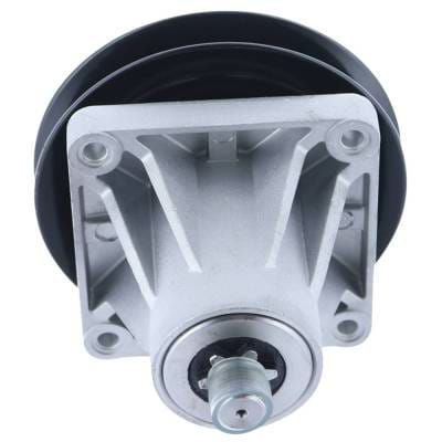46 Inch Deck Spindle Assembly With Pulley Compatible With Yard Machines White Outdoor Yardman Riding thumbnail 8
