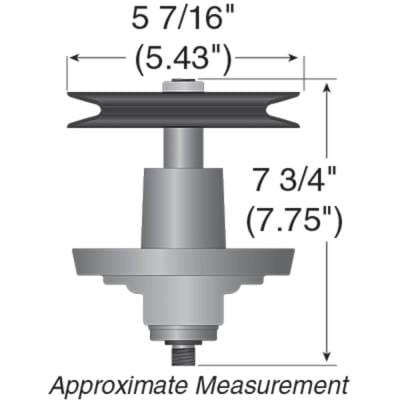 Spindle Assembly Compatible With Mtd Zt54 Ztl8000 Rzt54 54 Inch 17Af2ack897 17Af2ack004 17Bk2ack thumbnail 4