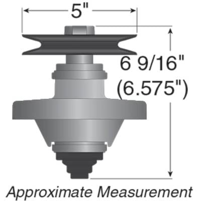Lawn Tractor Spindle Assembly With Pulley Compatible With Lt1050 Lt1024 Slt1554 50 54 Inch Deck thumbnail 8