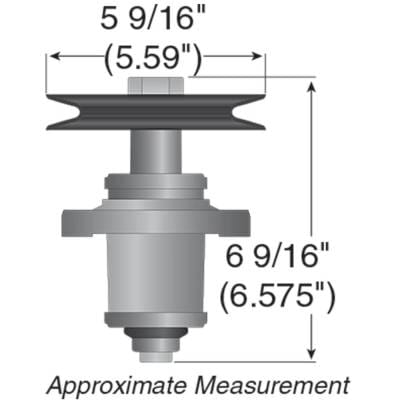 Spindle Assembly With Pulley Compatible With Lt1022 Lt1045 Lt1046 46 Inch Deck Riding Lawn Tractor thumbnail 8