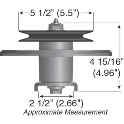 Spindle Assembly Compatible With Toro Z Master Z253 Z256 Z257 Z283l Z286e Z288e 62In Zero-Turn thumbnail 4