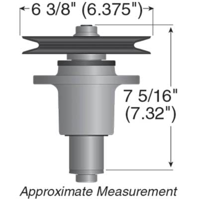 Spindle Assembly Compatible With Exmark Turf Ranger Fmd524 Fmd604 Turf Tracer Hydro Tt23kac Tt23kcc thumbnail 4