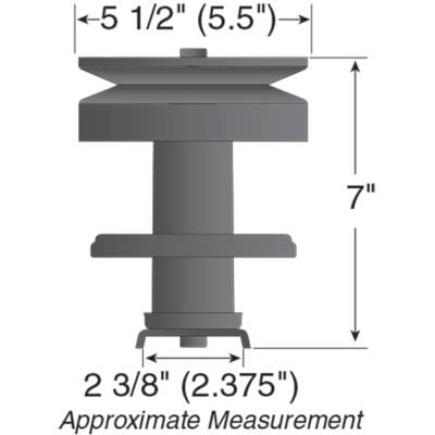 Deck Spindle Assembly Compatible With Ayp Husqvarna 38-Inch Lt112 Lt125 Yt120 Yt125 Ct153 Lt920 thumbnail 6