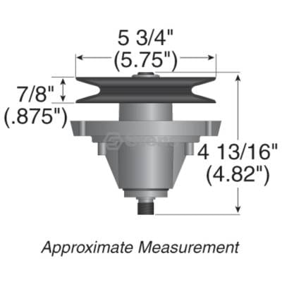 Deck Spindle Assembly Compatible With Mtd Lt-1500 Lt-1800 Lt-1855 Troy-Bilt Ltx1842 Bronco 42-Inch thumbnail 4