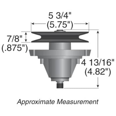 Deck Spindle Assembly Compatible With Mtd Lt-1500 Lt-1800 Lt-1855 Troy-Bilt Ltx1842 Bronco 42-Inch thumbnail 6