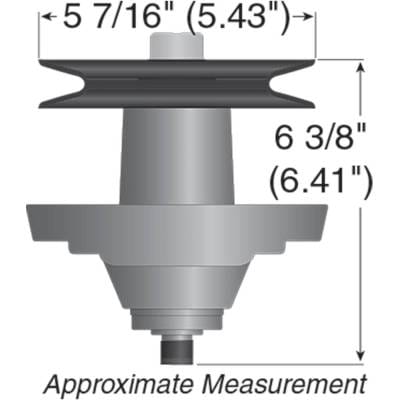 Spindle Assembly Compatible With Craftsman 247250020 Cub Cadet Lt1050 Slt1550 50 54 Inch 618-04126 thumbnail 6