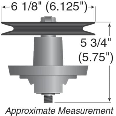 42 Inch Deck Spindle Assembly With Pulley Compatible With Lt1042 Pony Bronco Horse Lx420 Riding thumbnail 6