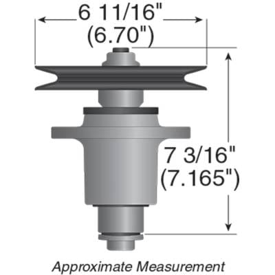 Spindle Assembly Compatible With 2000-2005 Exmark Lazer Z Hp Lhp5223ka 23Hp Kawasaki Lhp5220kc 20Hp thumbnail 4