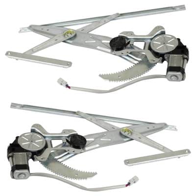 New Front Left And Front Right Window Regulator Compatible With Honda Civic Dx Civic Si 1992-1995 By thumbnail 8