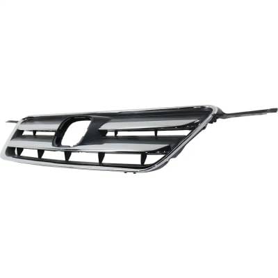 New Chrome/Painted Dark Gray Grille Assembly Compatible With Honda Cr-V Lx 4 Cyl 2.4L Cr-V Ex 4 Cyl thumbnail 6