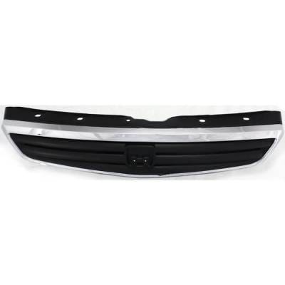New Chrome Shell Grille Assembly Compatible With Honda Civic Lx 4 Cyl 1.6L Civic Value Package 4 Cyl thumbnail 10