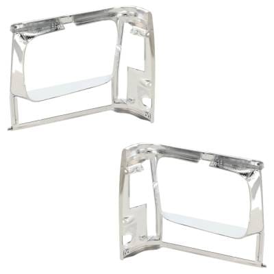 New Pair Of Headlight Door Compatible With Jeep Cherokee Base 4 Cyl 2.5L Comanche Pioneer 4 Cyl 2.5L thumbnail 5
