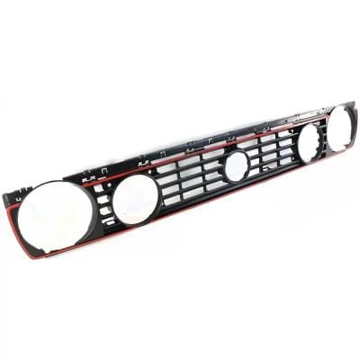 Dual Headlight Grille Assembly Compatible With Volkswagen Golf Gti 16-Valve 4 Cyl 2.0L 1990-1992 thumbnail 6