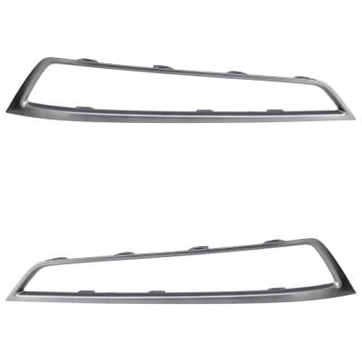 New Pair Of Grille Trim Compatible With Acura Mdx Base 2010-2013 By Ac1038111 Ac1039111 71104Stxa00 thumbnail 2