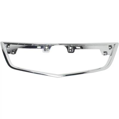 New Center Grille Trim Compatible With Acura Tl Sh-Awd 6 Cyl 3.7L Tl Base 6 Cyl 3.5L 2012-2014 thumbnail 2