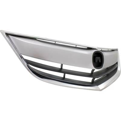 New Chrome Shell Grille Assembly Compatible With Acura Ilx Hybrid 4 Cyl 1.5L Ilx Base 4 Cyl 2.0L Ilx thumbnail 4