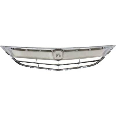New Chrome Shell Grille Assembly Compatible With Acura Ilx Hybrid 4 Cyl 1.5L Ilx Base 4 Cyl 2.0L Ilx thumbnail 8