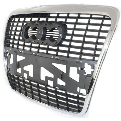 New Chrome Shell Grille Assembly Compatible With Audi A6 Base 6 Cyl 3.2L A6 Quattro Avant 6 Cyl 3.2L thumbnail 4