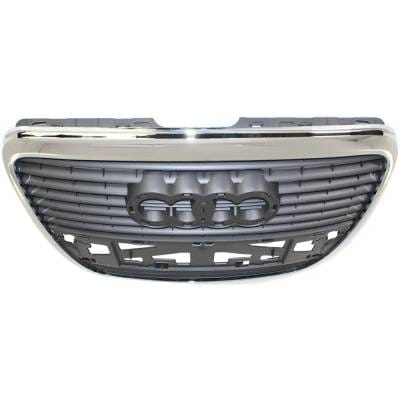 New Chrome Shell Grille Assembly Compatible With Audi A6 Base 6 Cyl 3.2L A6 Quattro Avant 6 Cyl 3.2L thumbnail 10