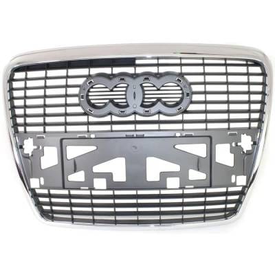 New Chrome Shell Grille Assembly Compatible With Audi A6 Quattro Base 8 Cyl 4.2L A6 Quattro Base 6 thumbnail 2