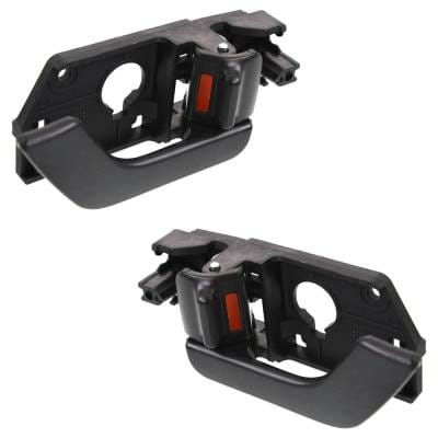 Front Driver And Passenger Side Interior Door Handle Compatible With 2003-2008 Hyundai Tiburon Black thumbnail 6
