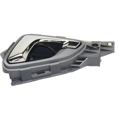 Front Driver Side Interior Door Handle Compatible With 2005-2010 Honda Odyssey Gray Bezel Chrome thumbnail 8