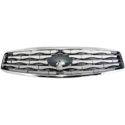 Gray Insert Grille Assembly Compatible With Infiniti Fx35 Base 6 Cyl 3.5L Fx50 Base 8 Cyl 5.0L thumbnail 2