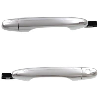 Front Driver And Passenger Side Exterior Door Handle Compatible With 2012-2016 Honda Civic Honda