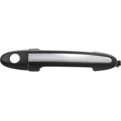 Front Left (Driver Side) Exterior Door Handle Compatible With 2007-2012 Hyundai Santa Fe Chrome With thumbnail 2