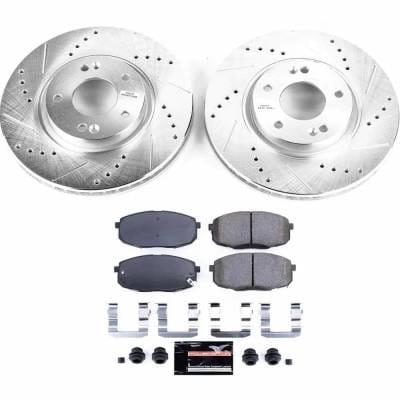 New Front Brake Disc And Pad Kit Compatible With Kia Forte Sx Luxury 4 Cyl 2.4L Forte Koup Sx Luxury thumbnail 4
