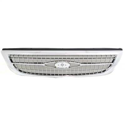 New Chrome/Painted Black Grille Assembly Compatible With Ford Windstar Sel 6 Cyl 3.8L Windstar Se 6 thumbnail 2