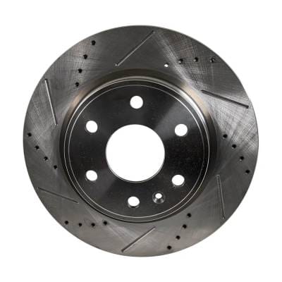 New Cross-Drilled Brake Disc Compatible With Saturn Outlook Xr 6 Cyl 3.6L Outlook Xe 6 Cyl 3.6L thumbnail 6