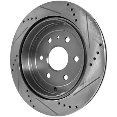 New Cross-Drilled Brake Disc Compatible With Buick Chevrolet Gmc Acadia Slt 4 Cyl 2.5L Traverse Lt 6 thumbnail 10