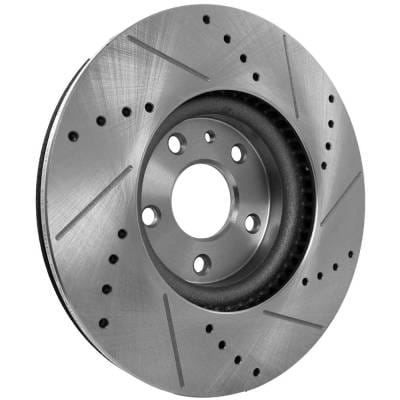 New Cross-Drilled Brake Disc Compatible With Ford Lincoln Fusion Se 4 Cyl 2.0L Fusion Titanium 4 Cyl thumbnail 10