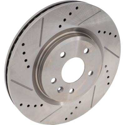 New Cross-Drilled Brake Disc Compatible With Ford Lincoln Taurus Sho 6 Cyl 3.5L Taurus Limited 4 Cyl thumbnail 2