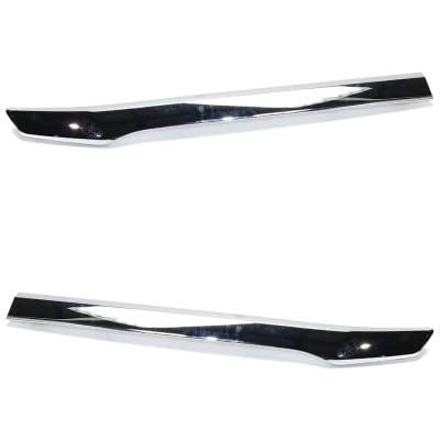 New Pair Of Grille Trim Compatible With Honda Pilot Lx 6 Cyl 3.5L Pilot Ex 6 Cyl 3.5L 2016-2018 By thumbnail 2