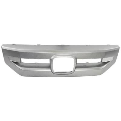 New Painted Silver Grille Trim Compatible With Honda Pilot Ex-L 6 Cyl 3.5L Pilot Ex 6 Cyl 3.5L Pilot thumbnail 2