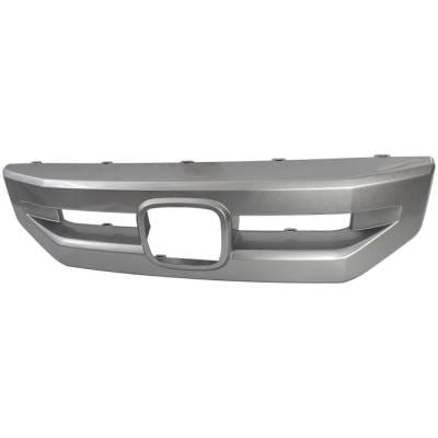 New Painted Silver Grille Trim Compatible With Honda Pilot Ex-L 6 Cyl 3.5L Pilot Touring 6 Cyl 3.5L thumbnail 4