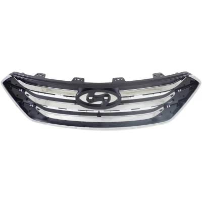 New Black Grille Assembly Compatible With Hyundai Santa Fe Sport Base 4 Cyl 2.4L Santa Fe Sport Se 4 thumbnail 8