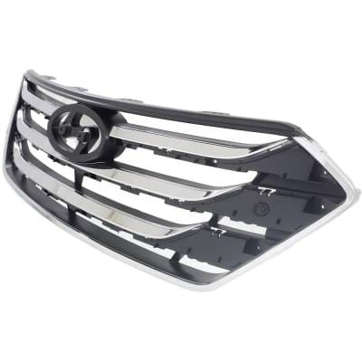 New Black Grille Assembly Compatible With Hyundai Santa Fe Sport Premium 4 Cyl 2.0L Santa Fe Sport thumbnail 4