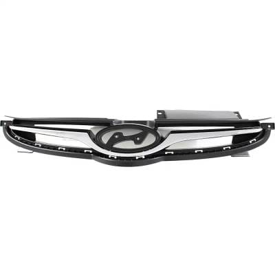 New Black Grille Assembly Compatible With Hyundai Elantra Limited 4 Cyl 1.8L Elantra Sport 4 Cyl thumbnail 2