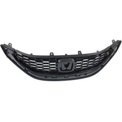 New Black Grille Assembly Compatible With Honda Civic Si 4 Cyl 2.4L Civic Ex-L 4 Cyl 1.8L Civic Ex 4 thumbnail 6