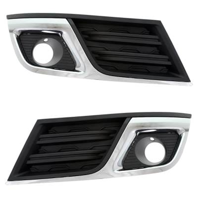 Front Left And Front Right Fog Light Trim Compatible With Chevrolet Traverse Lt 2013-2017 Gm1038148 thumbnail 2