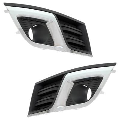 Front Left And Front Right Fog Light Trim Compatible With Chevrolet Traverse Lt 2013-2017 Gm1038148 thumbnail 4