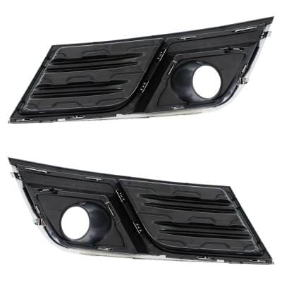 Front Left And Front Right Fog Light Trim Compatible With Chevrolet Traverse Lt 2013-2017 Gm1038148 thumbnail 10