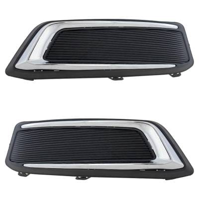 New Front Left And Front Right Fog Light Cover Compatible With Volkswagen Tiguan Se R-Line Black thumbnail 6