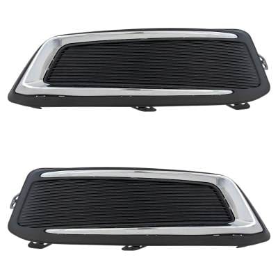 New Front Left And Front Right Fog Light Cover Compatible With Volkswagen Tiguan Se R-Line Black thumbnail 4