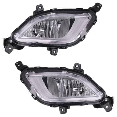 New Front Left And Front Right Fog Light Compatible With Kia Forte S Forte Lx 2017-2018 By Ki2592156 thumbnail 2
