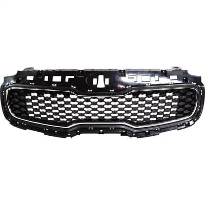 New Black Grille Assembly Compatible With Kia Sportage Lx 4 Cyl 2.4L Sportage Ex 4 Cyl 2.4L Sportage thumbnail 2