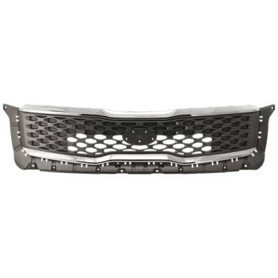 Gray Insert Grille Assembly Compatible With Kia Telluride Lx 6 Cyl 3.8L 2020-2021 Ki1200208 thumbnail 2